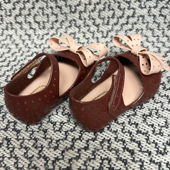 Mini Melissa Furadinha XI Mary Jane Flat Toddler 5 - Picture 3 of 5